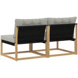  Srednja sofa za van Čvrsto drvo akacije i Textilene Bijela | Eponuda.com