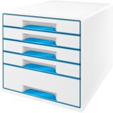 Leitz Belo-modra predalnik WOW CUBE, 5 predalov Cene