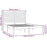  Posteljni okvir bel iz trdnega lesa 120x200 cm, (20647017) | Shoptok.si