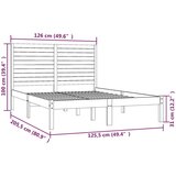  Za krevet od masivne borovine bijeli 120 x 200 cm | shoptok.hr