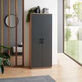 XORA večnamenska omara, antracit, hrast artisan | Shoptok.si
