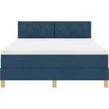  LED Box Spring Krevet s jastukom Plava 160 x 200 cm tkanina | shoptok.hr