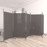 Sobna pregrada s 5 panela antracit 433x180 cm od tkanine | shoptok.hr