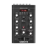 Vonyx STM500BT, 2-kanalna DJ mikseta, bluetooth, MP3 player, USB port, crna