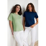 TRENDYOLMILLA ženska majica TWOSS20TS0141, Petrol-Mint-Zelena | Eponuda.com