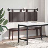  Držeće uzglavlje Zidne Tamno smeđa 150 x 55 x 5 cm tkanina - Tamno smeđa 140 cm bez LED svjetla | shoptok.hr