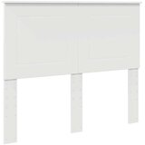 vidaXL Vzglavje z vzglavjem Bela 120 cm Konstruiran les | Shoptok.si