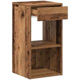 vidaXL Noćni ormarići s ladicom 2 kom staro drvo 35x34x66,5 cm | shoptok.hr