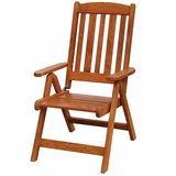 Rojaplast Smeđa vrtna stolica od masivnog drveta Luisa –