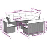  9-dijelni set vrtnih sofa s jastucima poliratan smeđi | shoptok.hr
