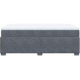 Box spring krevet s madracem tamnosivi 120 x 200 cm baršunasti | shoptok.hr