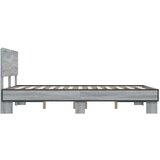  Okvir kreveta boja hrasta 140x200cm konstruirano drvo i metal | shoptok.hr