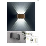  Redo 90227 - Spoljašnja zidna LED lampa FABO LED/6W/230V 3000K IP54 braon | Eponuda.com