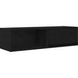 vidaXL TV omarica črna hrast 100x31x25,5 cm inženirski les | Shoptok.si