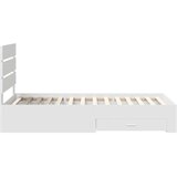 vidaXL Konstrukcija postelje Bela 90 x 190 cm Konstruiran les, (5000113743) | Shoptok.si
