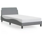  Okvir za krevet Dover svjetlosivi 100x190 cm od tkanine | shoptok.hr
