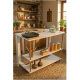 Hanah home kuhinjsko ostrvo Peka-0018, 120 cm, belo Cene