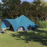  Teepee šator s krovom Plava i siva 600 x 600 x 347 cm | shoptok.hr