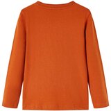  Dječja majica dugih rukava svijetla boja hrđe 104 | shoptok.hr
