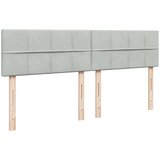  Krevet s oprugama i madracem svjetlosivi 200x200 cm baršunasti | shoptok.hr