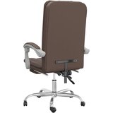  Uredski naslonjač od umjetne kože smeđi | shoptok.hr
