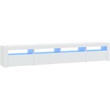 TV ormarić s LED svjetlima bijeli 240x35x40 cm | Eponuda.ba