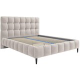 MID.YOU OBLAZINJENA POSTELJA 140 cm x 200 cm , les, tekstil, leseni material bež | Shoptok.si