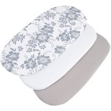 Medi Partners 3 – Pak – Fitted sheet for stroller – cotton – Berry – White – Gray | ePonuda.com