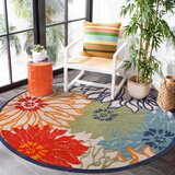 Lesnina XXXL PREPROGA ZA ZUNANJO UPORABO Floral 120 cm tkano rdeča | Shoptok.si