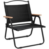  Stolice za kampiranje 2 kom crne 54x43x59 cm od tkanine Oxford | shoptok.hr
