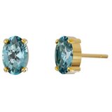 Victoria Cruz gemma aquamarine gold mindjuše sa swarovski kristalom ( a4515-10dt ) | ePonuda.com