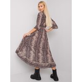 Och Bella Dress-TW-SK-BI-24502-1.64P-black-beige | shoptok.hr