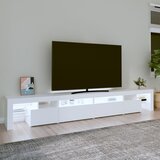 TV ormarić s LED svjetlima bijeli 260 x 36,5 x 40 cm | Eponuda.com