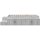  Krevet s ladicama Siva Sonoma 80 cm Konstruirano drvo | shoptok.hr