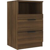 Maison Chic Nočna omarica - Nočna miza rjavi hrast konstruiran les, (21689054) | Shoptok.si