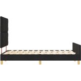 vidaXL Crni okvir kreveta od tkanine 120x190 cm | shoptok.hr