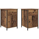  Noćni ormar 2 pcs Staro drvo 40 x 42 x 60 cm Konstruirano drvo | shoptok.hr