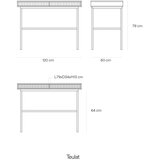 Teulat Pisalna miza v mat dekorju 60x120 cm Sierra – | Shoptok.si