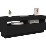 vidaXL TV omarica z LED lučkami črna 100x35x40 cm | Shoptok.si