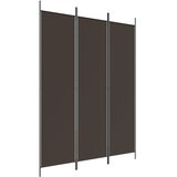 Sobna pregrada s 3 panela smeđa 150x200 cm od tkanine | Eponuda.ba