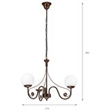  Brilagi - LED luster na lancu COTTAGE 3xG9/40W/230V braon/bela | Eponuda.com