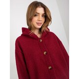 RELEVANCE Coat-RV-PL-8449.98P-burgundy | Shoptok.si