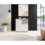 MID.YOU KOMODA, bela, barve hrasta | Shoptok.si