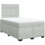Box spring krevet s madracem svjetlosivi 120x200 cm baršunasti | shoptok.hr