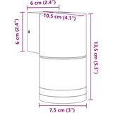  Vanjska zidna svjetiljka crna od lijevanog aluminija | shoptok.hr