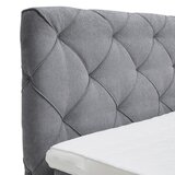 Premium Living Postelja Boxspring Cordoba, Siva, 160x200 | Shoptok.si