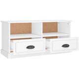TV ormarić bijeli 93 x 35,5 x 45 cm od konstruiranog drva | shoptok.hr