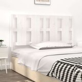  Uzglavlje za krevet bijelo 125 5x4x100 cm od masivne borovine | shoptok.hr