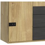 MID.YOU omara s klasičnimi vrati, barve grafita, barve hrasta | Shoptok.si