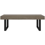  Stolić za kavu sivo-crni 120 x 60 x 40 cm MDF i željezo | shoptok.hr